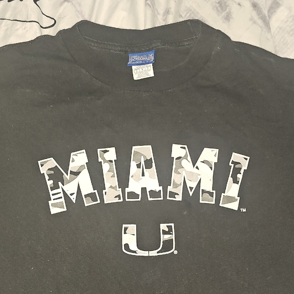 Champion Black Miami U Camo T-Shirt